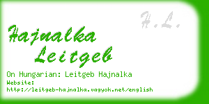 hajnalka leitgeb business card